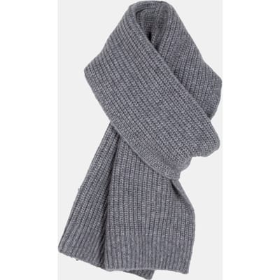 Closed Knitted Scarf Scarves Grey Heather Melange Size: OS | Scarves & Gloves Outlet | Heren | Grijs