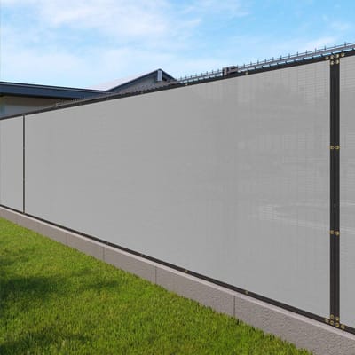 Privacy Scherm Hek - Windscherm Tuin - Privacy Creëren - Versterkte Randen - 4 x 95 voet - Grijs