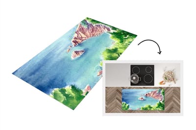 Keukenloper - Loper keuken - Zee - Berg - Bos - 120x60 cm - Keukenloper vinyl