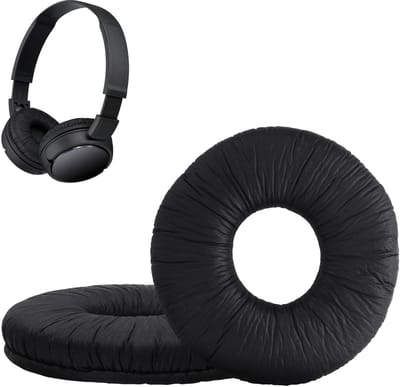 kwmobile 2x oorkussens geschikt voor Sony MDR-ZX100/ZX110/ZX300/V150 - Earpads voor koptelefoon in zwart