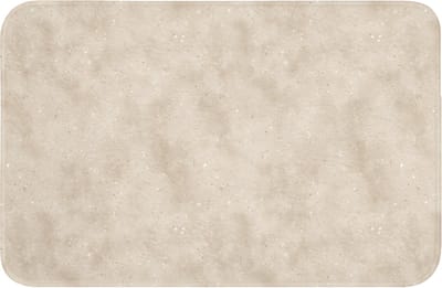 WC mat 60x40 cm - Antislip - Structuur - Spikkels - Beige - Toiletmat - Vloermat - Douchemat - Toilet tapijt - Toiletmatten