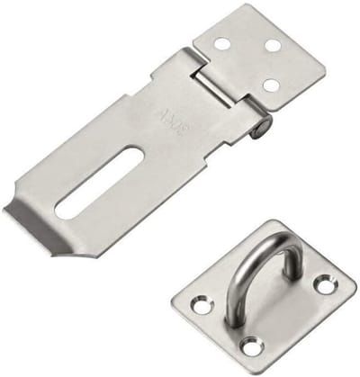 3 Stuks RVS Deurslot Hasp, 6.3 cm Zware Veiligheidsvergrendeling voor Binnen- en Buitendeuren, Kast en Poort Beveiliging