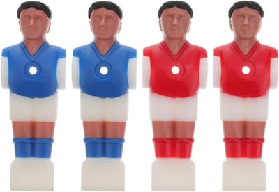 Tafelvoetbal Figuren voor 1.4m Tafel - Set van 4 Rode en Blauwe Spelers voor Tafelvoetbal Accessoires