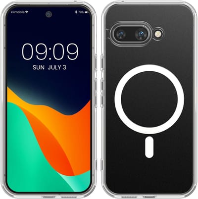 kwmobile hard case voor smartphone - Telefoonhoesje geschikt voor Google Pixel 9a - Van TPU en kunststof - Transparant