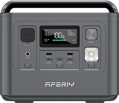 AFERIY AF-P010 Draagbare Powerstation 512Wh 800W - LiFePO4 Batterij, UPS en Ultra Snel Opladen