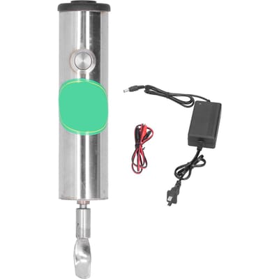 Nettoyeur de bol à miel électrique pour abeilles Acier inoxydable Tasse à pulpe d'abeille Outil de nettoyage rotatif gray