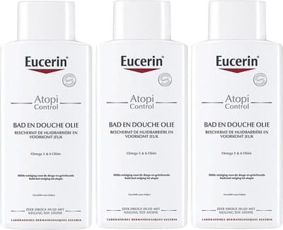 Eucerin AtopiControl Bath & Shower Oil 3x400ml