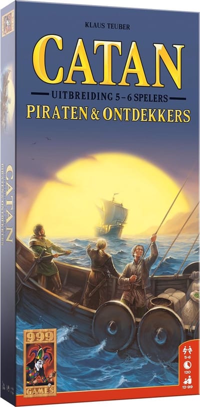 999 Games - Catan: Uitbreiding Piraten & Ontdekkers 5/6 spelers - Bordspel