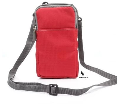 San Vitale® - Telefoon tasje - Heuptas - Wandel/Sport/Mobiele Telefoon/Smartphone - Rood