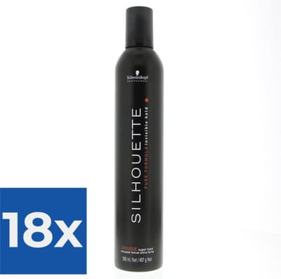 Schwarzkopf Professional - Silhouette Super Hold Mousse - 500ml - Voordeelverpakking 18 stuks