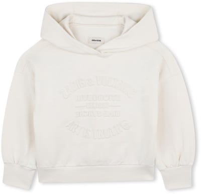 Zadig & Voltaire X60435 Hoodie Wit 4 Years Meisjes