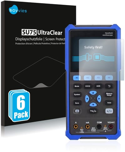Savvies - Screenprotector voor Owon HDS 200 Series - Folie Beschermfolie transparant 6 Stuks