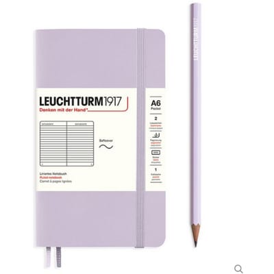 Leuchtturm1917 notitieboek, softcover, pocket (a6), gelinieerd, lila