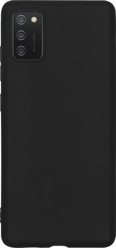 Hoes - Geschikt voor Samsung Galaxy A03s - Sterk & Shockproof - Hoesje Cover - Siliconen Case - Zwart
