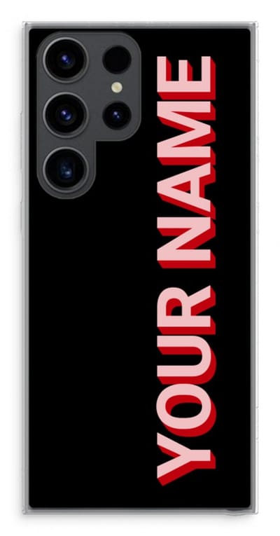 Gepersonaliseerd - Case Company® - Hoesje geschikt voor Samsung Galaxy S23 Ultra hoesje - Namecase - Soft Cover Telefoonhoesje - Bescherming aan alle Kanten en Schermrand