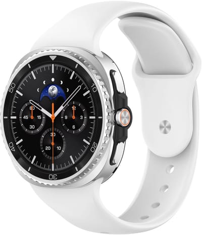 Stravo Sportief Siliconen Horlogebandje – Geschikt voor Samsung Galaxy Watch 9 (40/44mm) / Watch 8 (40/44mm) / 8 Classic (46mm) – Comfortabel sportbandje – Wit
