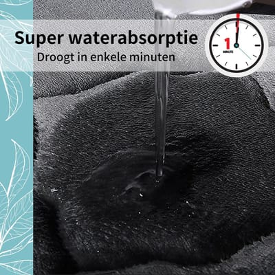 Olanly Antislip Badmat - Douchemat - Absorberende Badkamermat - Memory Foam Douchemat - 61x90cm - Grijs