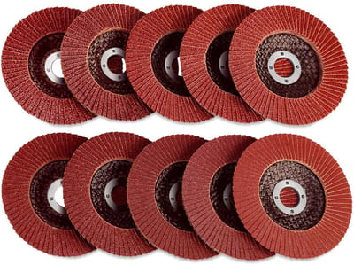 Waaierschijven Set - Lamellenschijven Mix - Metaal Bewerken - Diverse Korrels - 100mm Diameter