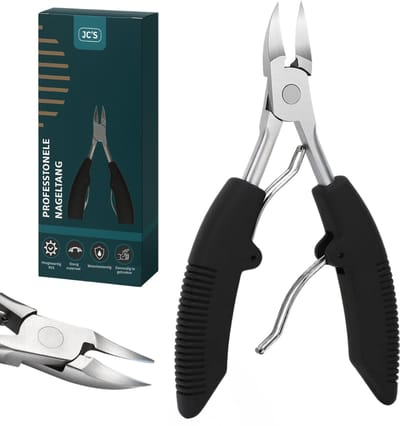 JC's® Professionele Nageltang – Voor Harde Teennagels – Ingegroeide Nagels – Kalknagels – RVS Nagelknipper – Teennagelknipper – Pedicureset – Manicure & Pedicure Tool