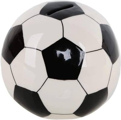 Keramische Spaarpot Voetbal - Cadeau voor Voetballiefhebbers | Geschenk voor Kinderen en Volwassenen