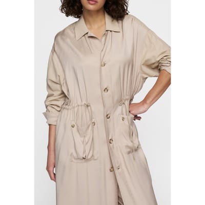 10DAYS Safari Dress Rope Size: XS | Shirt Dresses Outlet | Dames | Beige