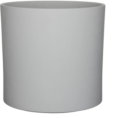 Mica Decorations Bloempot - lichtgrijs - mat - keramiek - 32 x 31 cm - plantenpotten