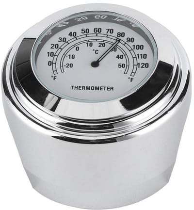 Golden crown - Fiets Handvat Thermometer - Weerbestendig - Nauwkeurig - Wit
