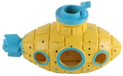 Dailygoods- Aquariumdecoratie Onderzeeër met Luchtslangaansluiting - Schuilplaats voor Garnalen/Betta/Hagedis - Veilig en Plezierig - Eenvoudig te Reinigen - Voegt Vitaliteit Toe aan Aquarium - Aquariumaccessoire