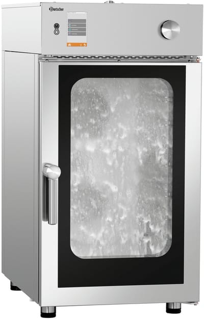 Bartscher Combisteamer - SILVERSTEAM - Elektrisch - 10 Niveaus - 50°C-300°C - 400V - Zelfreiniging - Touchscreen - 520x880x1012mm