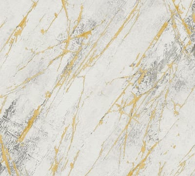 MARMER BEHANG | industrieel - Wit Grijs Goud - A.S. Création Elements 2