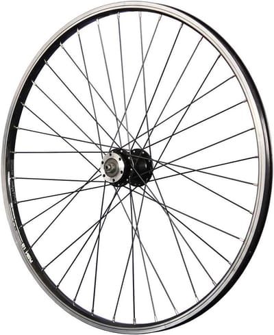 Taylor-Wheels 26 inch fiets voorwiel Schürmann holle kamer velg 6 gaten schijf zwart