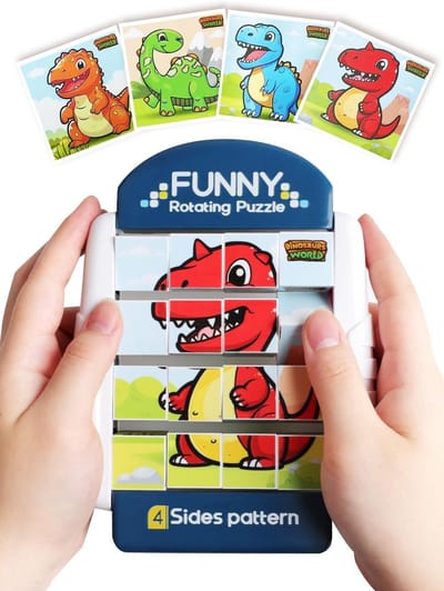Draaibare Puzzel - 3D Hersenkraker - Concentratie Trainen - 16 Delen - Voor Kinderen - Multi