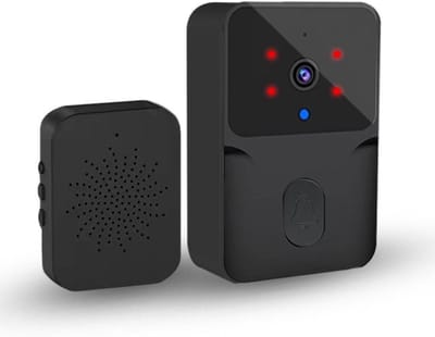 Draadloze Deurbel Camera - Visuele Intercom - Huis Beveiligen - Bewegingsdetectie - 53 x 24 x 85 cm - Zwart