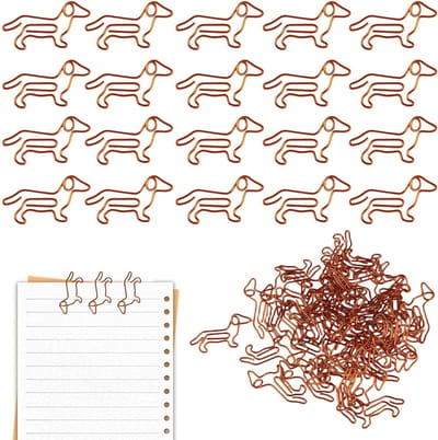 Dierenvormige metalen paperclips - 50 stuks, creatieve clips voor notitieboek, bladwijzer en planner, leuk cadeau voor kantoor en documenten