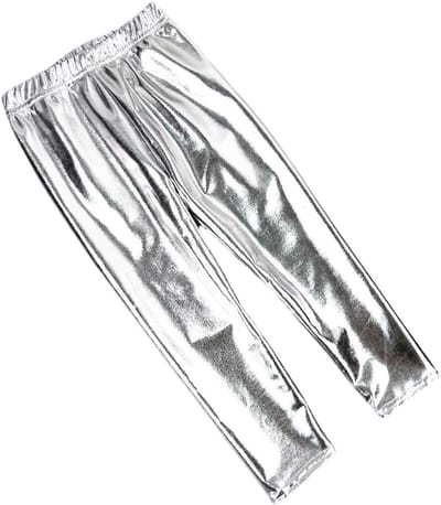 Leggings voor Meisjes in Metallic Kleuren - Shiny Stretchy Holografische Punk Broek voor Kinderen