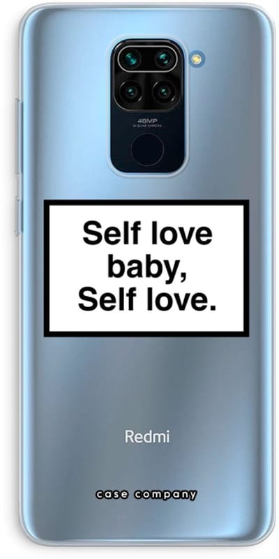 Case Company® - Hoesje geschikt voor Xiaomi Redmi Note 9 hoesje - Self love - Soft Cover Telefoonhoesje - Bescherming aan alle Kanten en Schermrand
