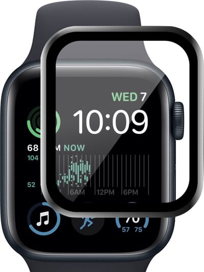 Screenprotector geschikt voor Apple Watch SE 2022 40 mm - PET Glasfolie Full Screen Protector