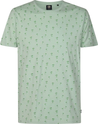 Petrol Industries - Heren All-over Print T-shirt Serene - Groen - Maat XXL