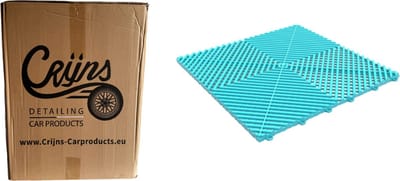 CRIJNS - Dalles - Floor Tiles - Trax - PRO - 39,50x39,50cm - BOX - 30 Items - Carbon Collective Blue/Green