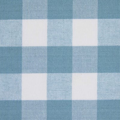 Homescapes blauw geruite stof per meter 100% katoen, 150 cm breed