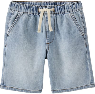 Vertbaudet Denim jongensbermuda, gemakkelijk aan te trekken