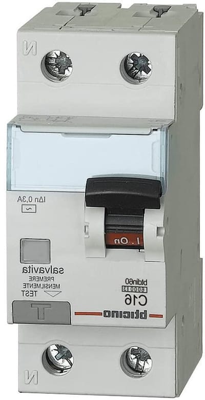 Veiligheidsschakelaar - Stroomonderbreker - Elektrische Installatie - Automatische Uitschakeling - 16A - Grijs