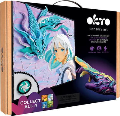 OKTO Sensory Art 3D - Manga - Lucht - Luchtdrogende Klei - 29X29Cm - 10 Jaar