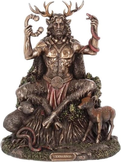 Nemesis Now  Cernunnos en Dieren Gebronsd beeld