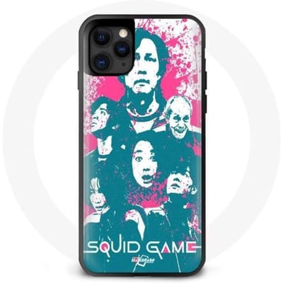 Coque - Maniacase - Iphone 13 - Squid Game - Silicone - Protection HD noir