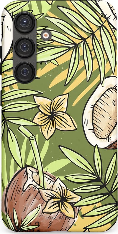 Casetastic Hoesje Geschikt voor Samsung S25 - Stijlvolle Beschermende Duo-layer Case - Kokos Chill