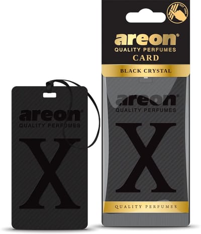 Areon Black Crystal Silicone Air Freshener – Non-Paper Car Fragrance – Long Lasting Luxury Scent – Auto, Home & Office