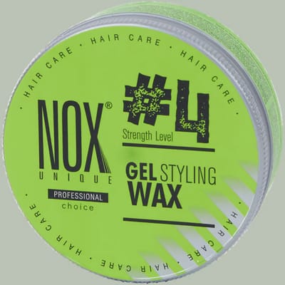 Nox Unique Proffesional Choice | Haargel Stylingwax | Hair Wax| Haarwax| Haargel| Gel| Aqua wax| Aqua haarwax| Cire Coiffante Nox Gel Styling Wax #4 150mL