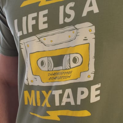 Heren Korte Mouwen Grafisch Katoenen T-Shirt HS24MTS24
