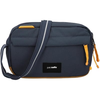 Pacsafe GO Crossbody tas - 2.5L - Tablet 7 inch - RFID - Waterafstotend - Gerecycled - Festivaltas - Blauw